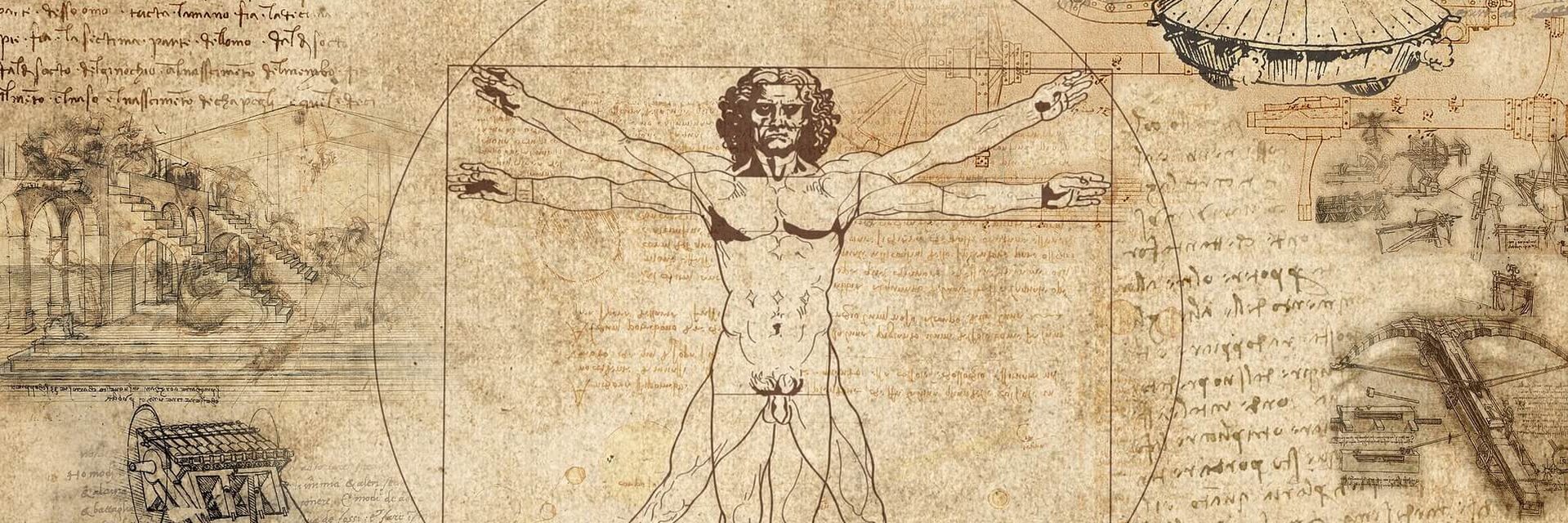 Leonardo da Vico-Collage: Quadratur des Kreises